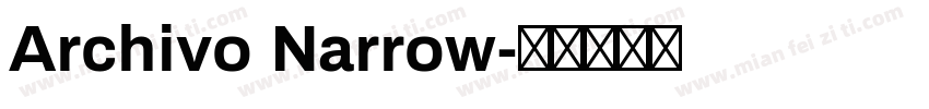 Archivo Narrow字体转换